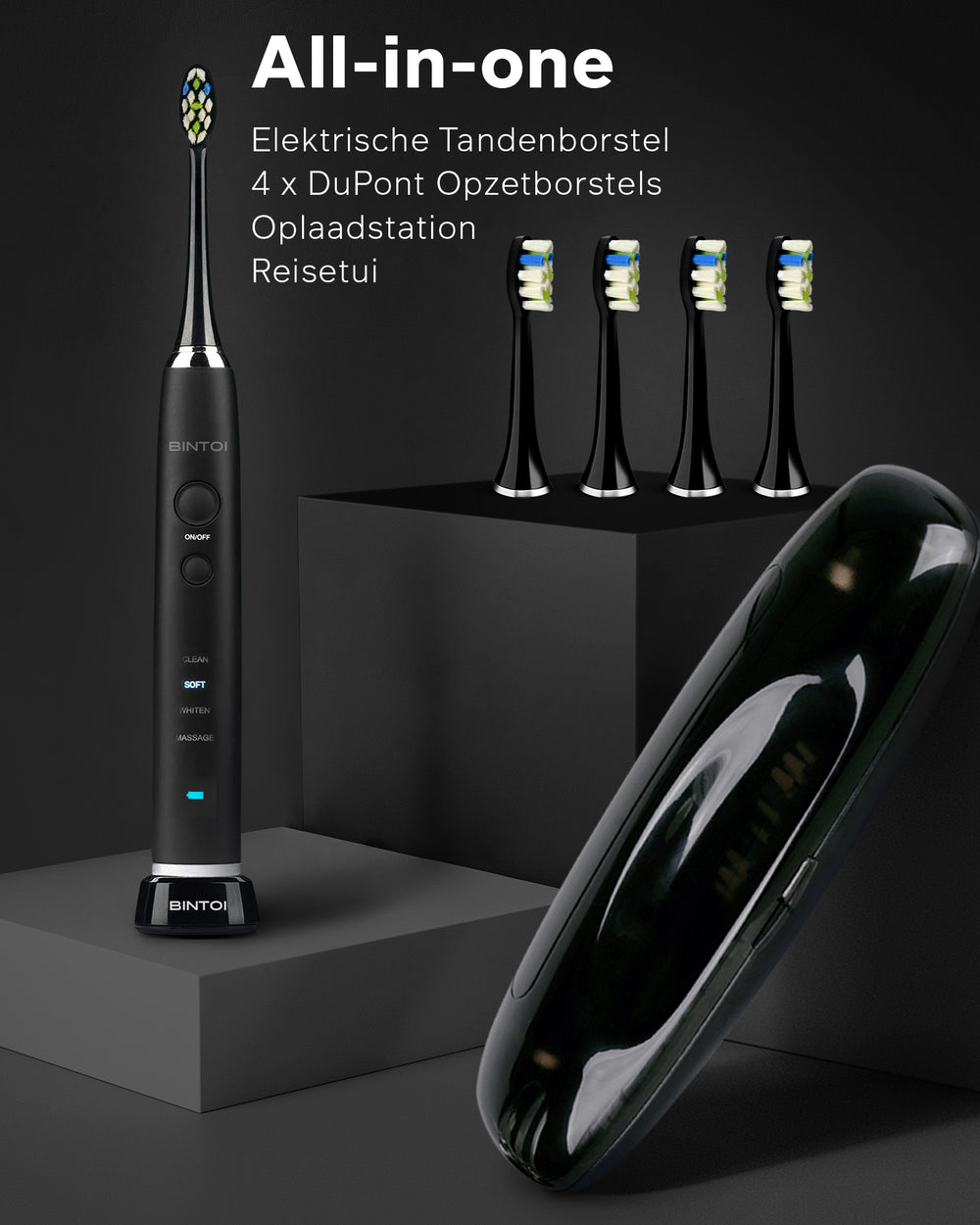 BINTOI iSonic Black Series D700 - Elektrische tandenborstel