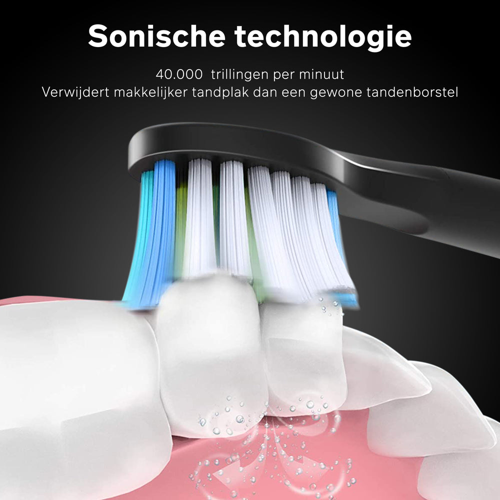iSonic ProClean - 4 Opzetborstels - Midnight Black